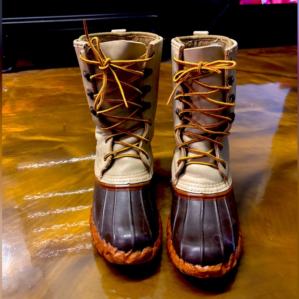 LaCrosse Vintage Fiberglass Shank Snow Boots Size 7